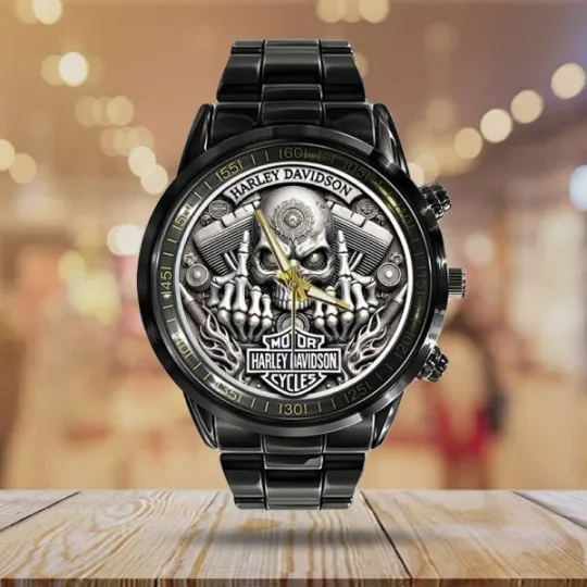 Discover Harley Black Stainless Steel Watch