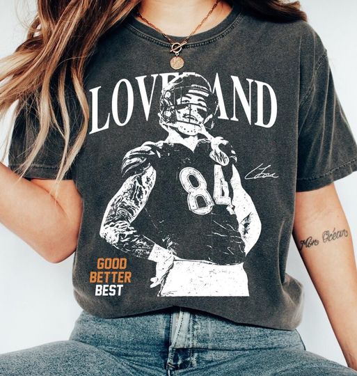 Discover Comfort Colors Colston Loveland Football Vintage Shirt, Chicago Good Better Best Sweatshirt, Bears Fan Gift, Game Day Shirt