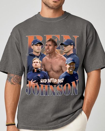 Discover Ben Johnson Meme Comfort Colors T-Shirt, Chicago Football Vintage Tee