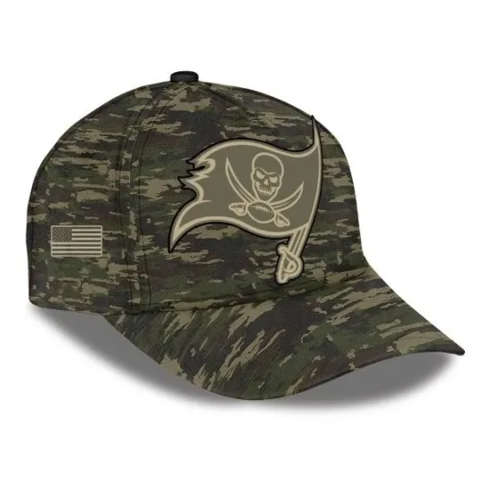 2025 Buccaneers Salute to Service Camo Classic Cap, Gift For Fans