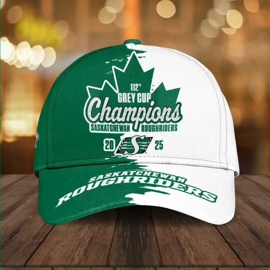 Discover Saskatchewan Roughriders 2025 Grey Cup Champions Classic Cap, Gift For Fans