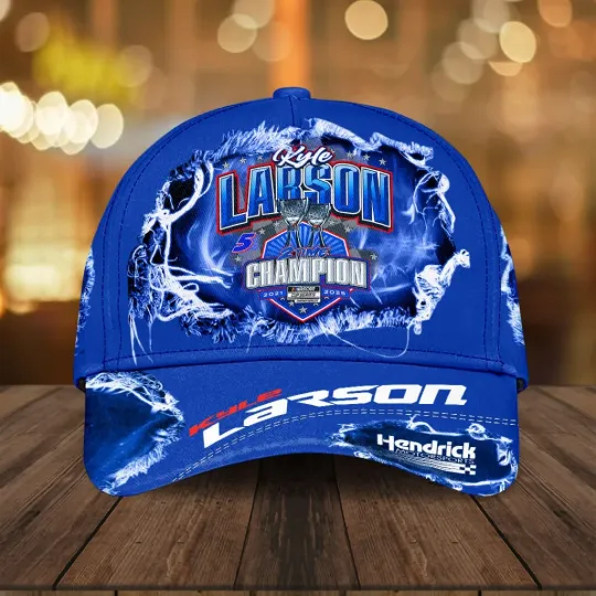Kyle Larson 2025 NASCAR Cup Series Champion Classic Cap, Gift For Fans