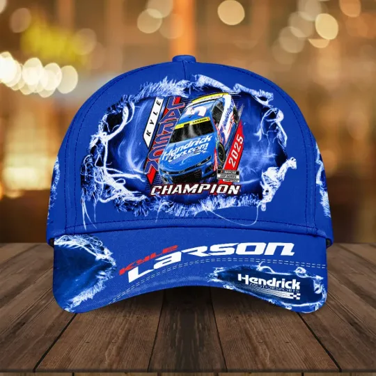 Kyle Larson 2025 NASCAR Cup Series Champion Classic Cap, Gift For Fans