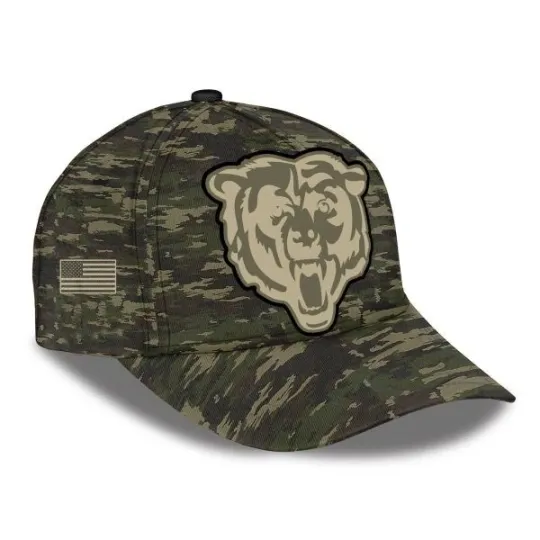 Discover 2025 Bears Salute to Service Camo  Cap