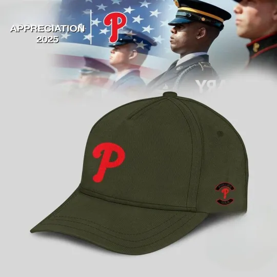 Phillies 2025 Military Appreciation Limited Edition Cap, Gift For Fans