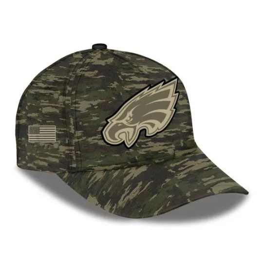 Discover 2025 Eagles Salute to Service Camo Classic Cap, Gift For Fans