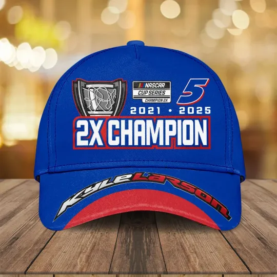 Kyle Larson Cup Series Champions Classic Cap, Gift For Fans