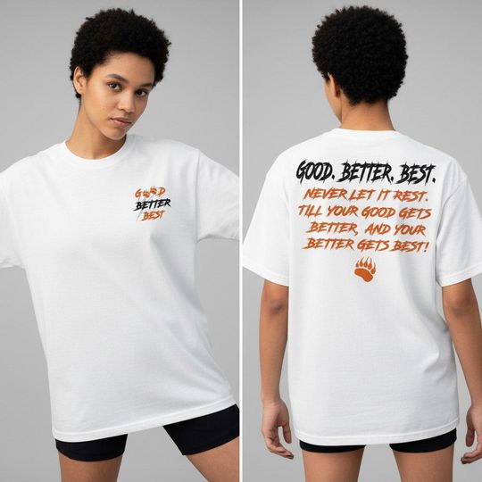 Chicago Football Double Sided T-Shirt with Bears - Windy City Bear Down Fans Gift, Motivational Tee