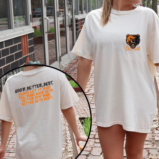 Bear Down T Shirt, Motivational Quote Tee