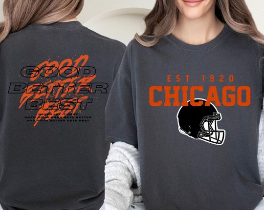 Vintage Chicago T-Shirt with Bear Down Design