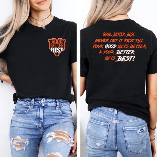 Chicago Football Double Sided T-Shirt, Bear Down Fans, Chicago Sports Shirt