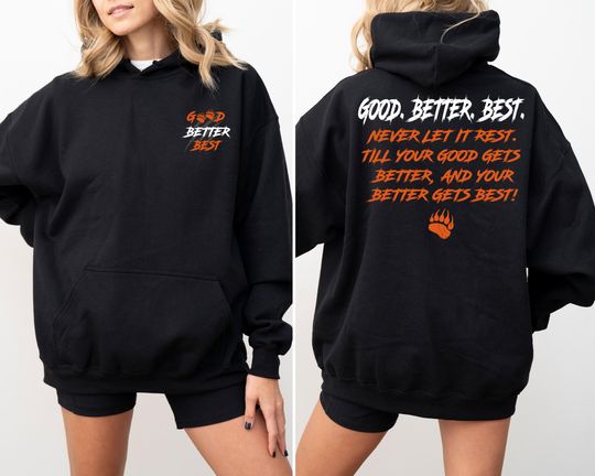 Chicago Football Good Better Best Hoodie, Bear Down Shirts, Chicago Sport Shirt, Youth Shirt, Gift for Him