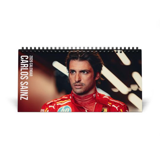 Discover Carlos Sainz - 2026 Desktop Calendar