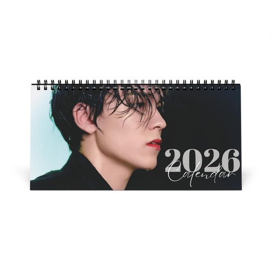Discover SVT Vernon Desk Calendar 2026 | KPOP Hansol Chwe Merch 12 Months Customized Calendar for Home Office, Gift for Carat Seventeen Decor