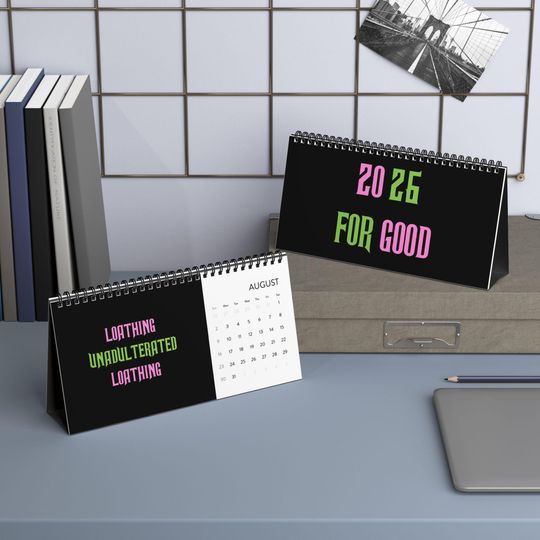 Discover Wicked Inspired Lyrics 2026 Desktop Calendar, For Good, Defying Gravity, What is This Feeling, Popular, 2026 Calendar, Christmas Calendar