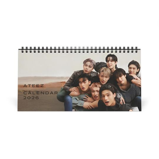 ATEEZ 2026 K-Pop Desktop Calendar | ATINY Gift