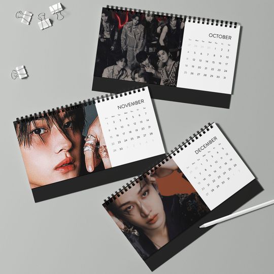 Discover Skz  Desktop Calendar | 2026 grid desk calendar