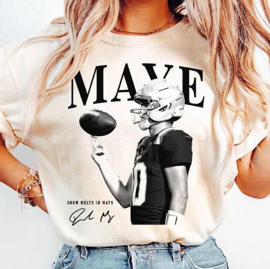Discover Drake Maye New England Vintage Football Shirt, New England Football Tee, Snow Melts In Mays