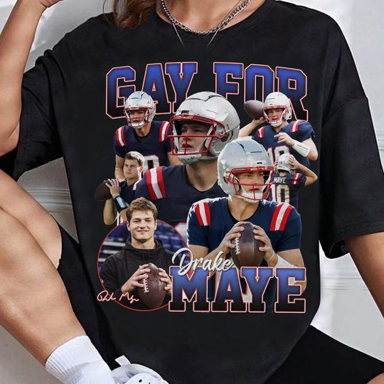 Discover Gay For Maye Football New England Shirt, Maye shirt, Vintage Oversized Sport Tee, Retro American Football Bootleg Gift