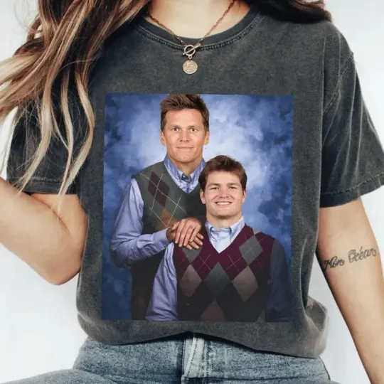 Discover Tom Brady Drake Maye Step Brothers Football T-Shirt AN64845
