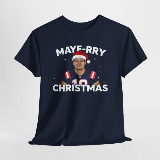 Discover Drake Maye Shirt Christmas Patriots Unisex Tee, Football Fan Gift, Sports Tee,