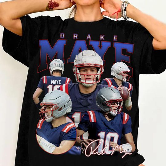 Discover Vintage Maye Football 90s Shirt, Maye New England shirt, Vintage Oversized Sport Tee, Retro American Football Bootleg Gift