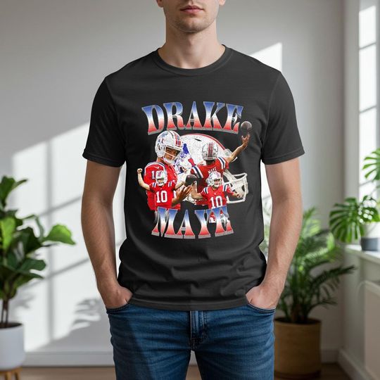 Discover Drake Maye Graphic Tee Shirt Patriots