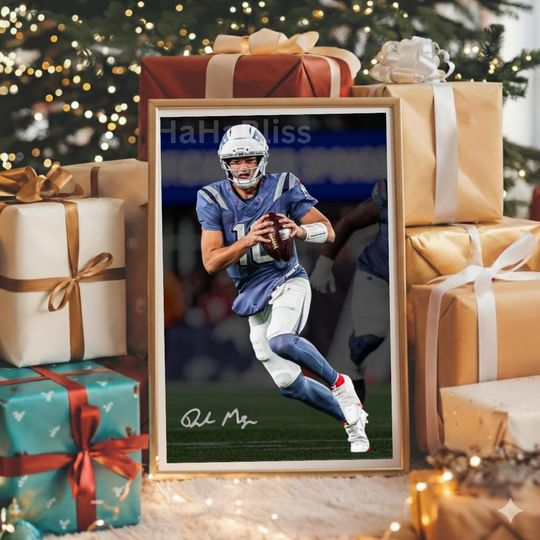 Discover Vintage Drake Maye Poster Christmas Gift For Fan