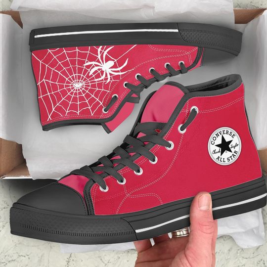 Spiderweb Men's High Top Sneakers