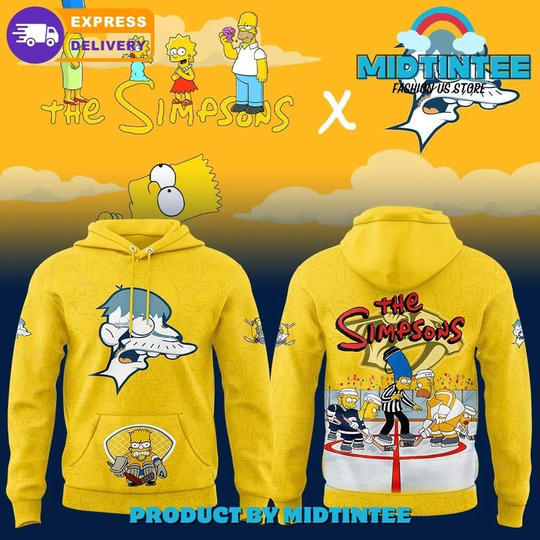Nashville Predators x Simpsons All Over Print 3D Hoodie