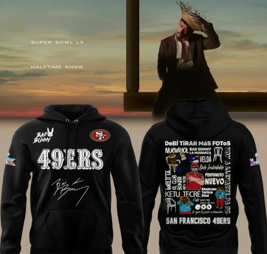 Bunny X San Francisco 2026 Black 3D Hoodie