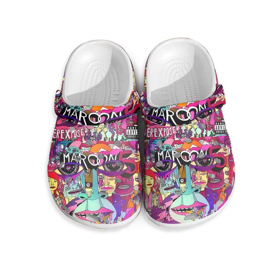 Maroon 5 Overexposed Album Cover Clogs Shoes