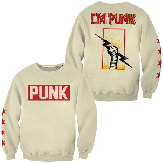 CM Punk World Championship 2025 3D Fleece Sweatshirt