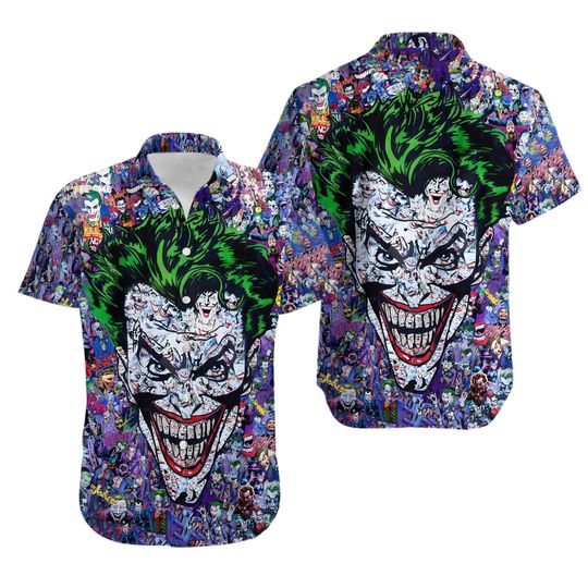Joker The Most Favourite Characters Pattern Hawaiian Shirt