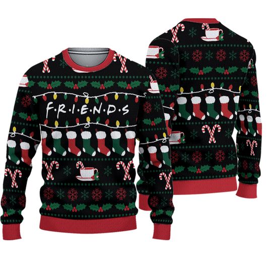 NWT Friends Tv Show Ugly Christmas Sweater Size XS For Women