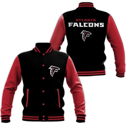 Atlanta Falcons Football Baseball Jacket, Gift for Fan