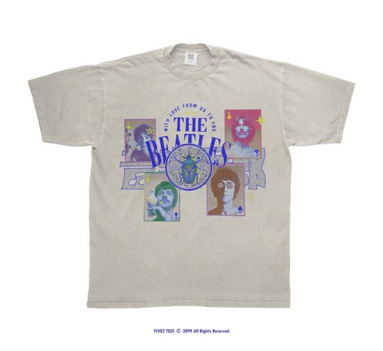 The Beatles T-Shirt | Vintage 60s Rock Band Tee | Psychedelic Retro Graphic | Classic Rock Fan Gift
