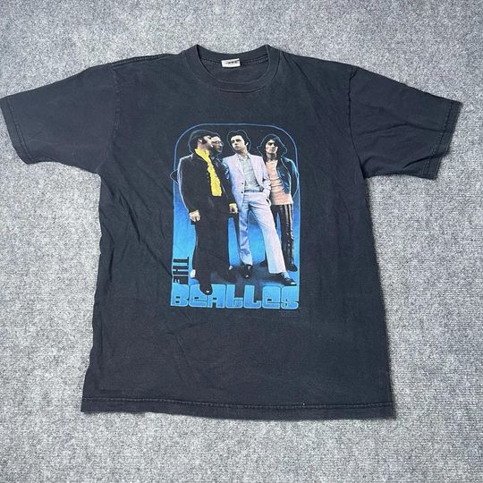 Discover Vtg 2004 Beatles Rock T-shirt Mens 2000s Band Tee Black