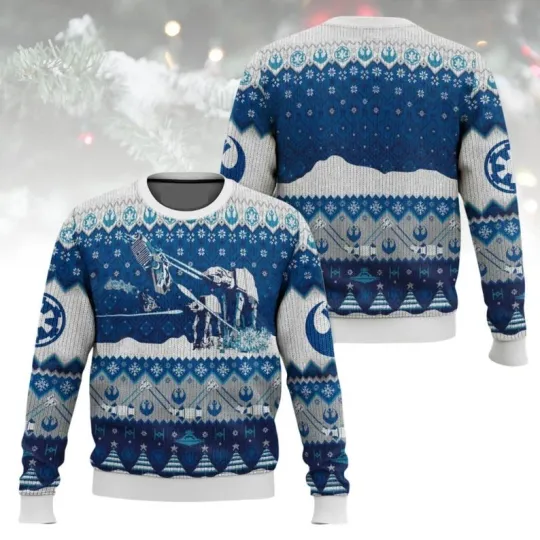 Discover Star Wars Ugly Christmas Sweater, AT-AT Sweater For Fan, Star Wars Fan Sweater