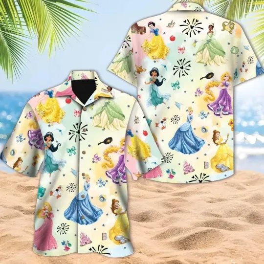 Discover Disney Princesses Hawaiian Shirt, Fairy Tale Aloha Shirt