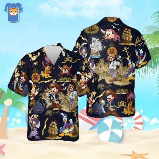 Discover Vacation Shirt with Mickey Mouse Disney Hawaiian Shirt