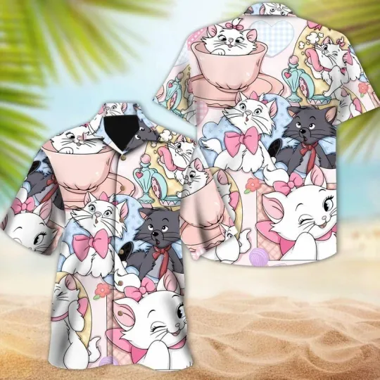 Discover Disney The Aristocats Summer Hawaiian Shirt, Aristocats Characters