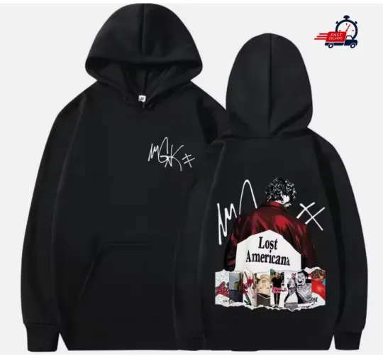 MGK Lost Americana Tour Shirt, Wiz Khalifa 2025 2026 Tour Hoodie 2D