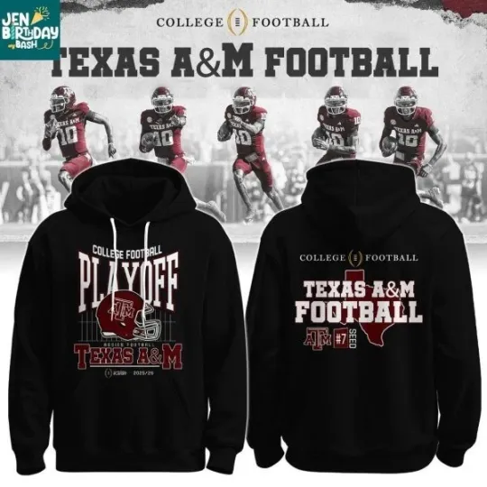 Aggies College Football Hoodie 2D 2025-2026 Playoff Game Day Fan Gear