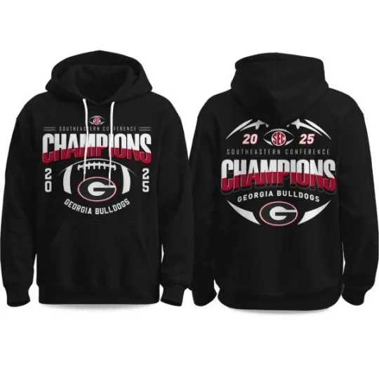 Discover Bulldogs SEC Champions 2025 Hoodie