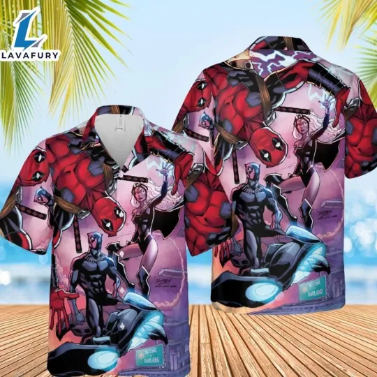 Discover Deadpool Marvel Comics Hawaiian Shirt