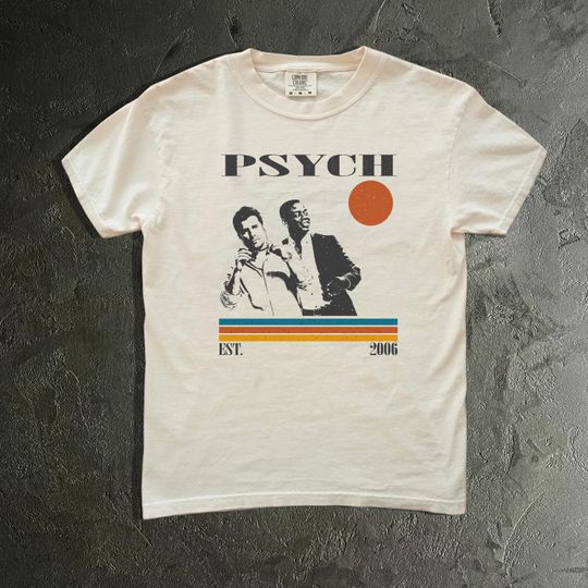 Discover Psych TV Show T-Shirt - Shawn and Gus Retro Style Since 2006