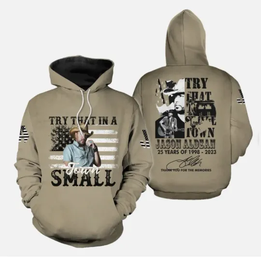 Discover Jason Aldean 3D Hoodie All over print