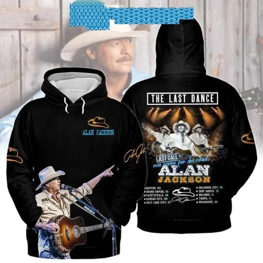Alan Jackson The Last Dance One More For The Road 3D Hoodie