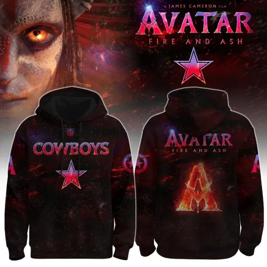 Discover Dallas Cowboi x Avatar 3 Fire and Ash Unisex 3D Hoodie Fan Gift